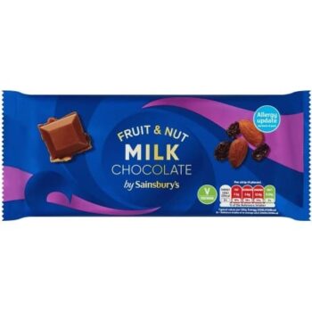 Sainsbury's Fruit & Nut Milk Chocolate (200g)