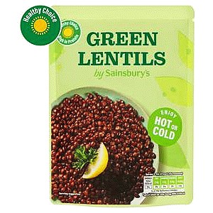 Sainsbury's Green Lentils (250g)