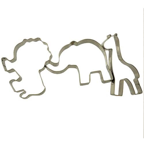 Sainsburys Home 3 Piece Zoo Animals Cookie Cutters