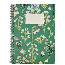 Sainsbury's Home A4 Floral Wiro Notebook