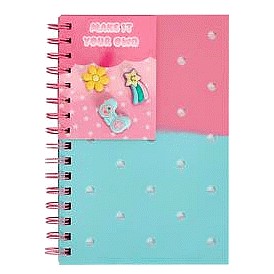 Sainsbury's Home A5 Pink Charm Notebook