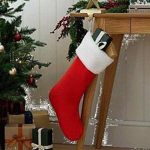Sainsbury's Home Assorted Christmas Stocking Red Blue and Green