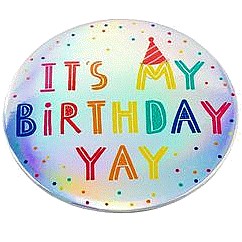 Sainsbury's Home Birthday Giant Badge Rainbow