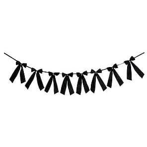 Sainsbury's Home Black Bow Garland