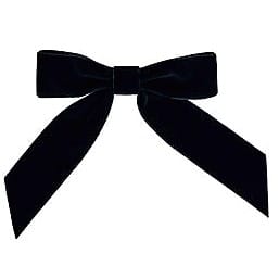 Sainsbury's Home Black Bows (6)
