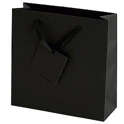 Sainsbury's Home Black Ribbed Medium Square Bag