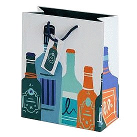 Sainsbury's Home Bottle Print Medium Bag