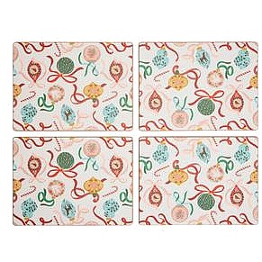 Sainsbury's Home Bow Bauble Placemats (4)
