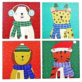 Sainsbury's Home Christmas Animals Multipack Card (20)