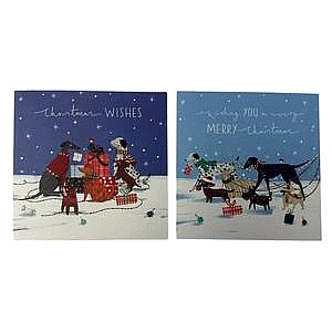 Sainsbury's Home Christmas Dogs Multipack Card (10)