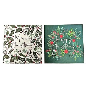 Sainsbury's Home Christmas Foliage Multipack Card (10)