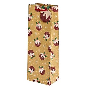 Sainsbury's Home Christmas Pudding Bottle Bag