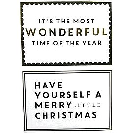 Sainsbury's Home Christmas Text Multipack Card (10)