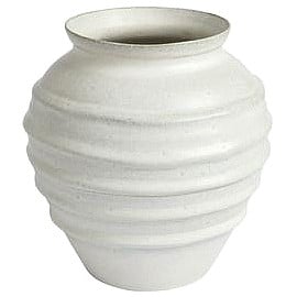 Sainsbury's Home Crackle Glaze Ceramic Vase White