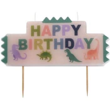 Sainsbury's Home Dino Happy Birthday Block Candle