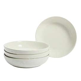 Sainsbury's Home Embossed Heart Pasta Bowl Cream