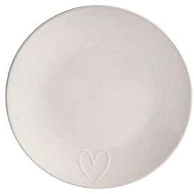 Sainsbury's Home Embossed Heart Side Plate Cream