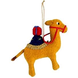 Sainsbury's Home Felt Camel Single Decoration