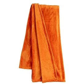 Sainsbury's Home Fleece Throw Orange 125x150