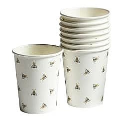 Sainsbury's Home Floral Bee Cups (8)