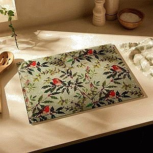 Sainsbury's Home Glass Robin Work Top Saver