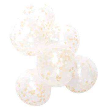 Sainsbury's Home Gold Confetti 10" Balloons (6)