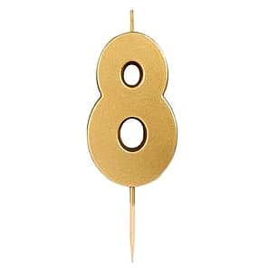 Sainsbury's Home Gold Number Candle Age 8