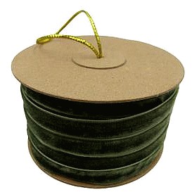 Sainsbury's Home Green Velvet Ribbon (10m)