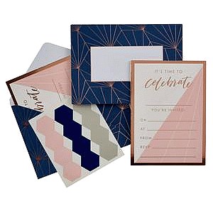 Sainsbury's Home Hexagon Party Invites (10)