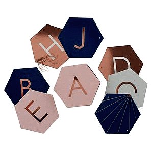 Sainsbury's Home Hexagon Personalised Bunting