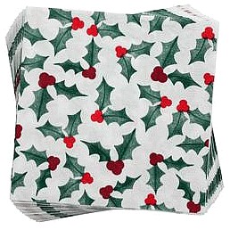 Sainsbury's Home Holly Repeat Paper Napkins (20)