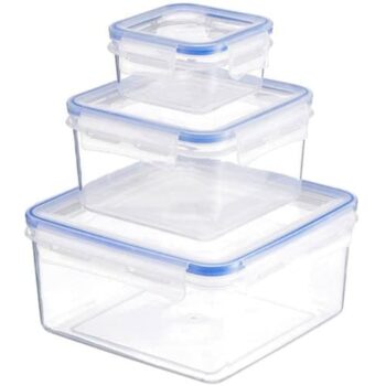 Sainsbury's Home Klip Lock Storage Square Set (3)
