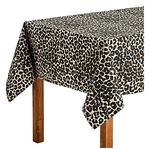 Sainsbury's Home Leopard Print Wipe Clean Tablecloth