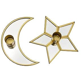 Sainsbury's Home Moon & Star Pillar Candle Holder