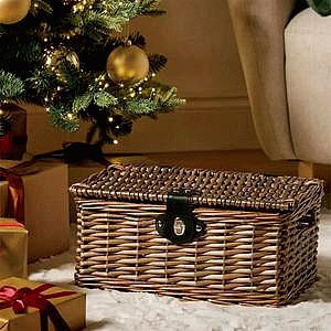 Sainsbury's Home Natural Woven Christmas Gift Basket