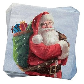 Sainsbury's Home Photographic Santa Paper Napkins (20)