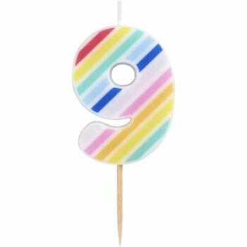 Sainsbury's Home Printed Number Candle Age 9