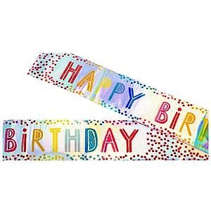 Sainsbury's Home Rainbow Birthday Foil Banner