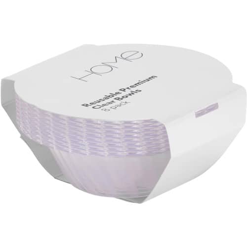 Sainsbury's Home Reusable Clear Plastic Bowls (8)