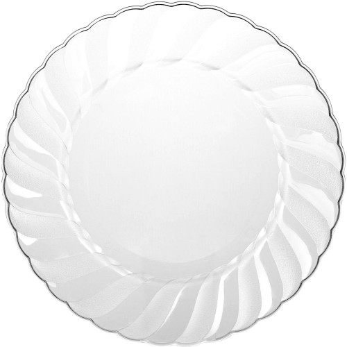 Sainsbury's Home Reusable Clear Plastic Plates (8)