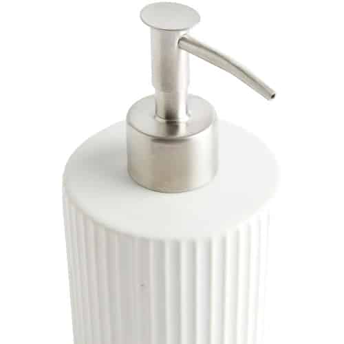 Sainsbury's Home Ribbed Soap Dispenser White