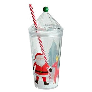 Sainsbury's Home Santa Cup With Straw