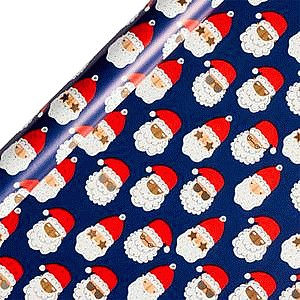 Sainsbury's Home Santa Head Wrapping Paper (10m)