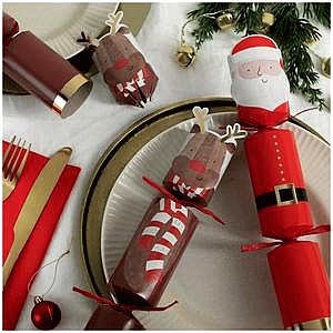 Sainsbury's Home Santa & Reindeer Novelty Crackers (6)