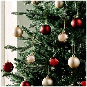 Sainsbury's Home Shatterproof Classic Christmas Baubles (24)