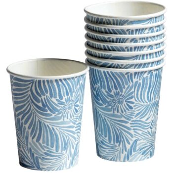 Sainsbury's Home Shoreline Blue Paper Cups (8)