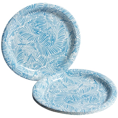 Sainsbury's Home Shoreline Blue Paper Plate (10)