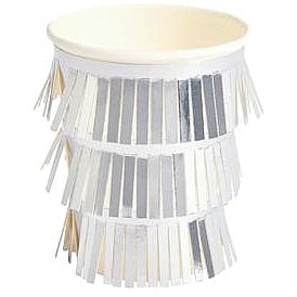 Sainsbury's Home Silver Fringe Paper Cups (8)
