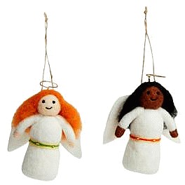 Sainsbury's Home Single Decoration Felt Angels Assortment