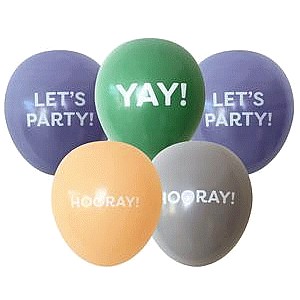 Sainsbury's Home Slogan Multicoloured 10" Balloons (10)